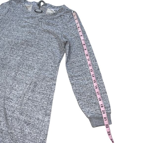 Jack by BB Dakota Day Off Knit Lace Up Back Gray Sweater Dress Size XS - Picture 5 of 9